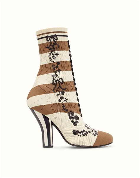 fendi cream boots|Fendi trekking boots.